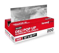 Lot de 200 feuilles d'aluminium pré-découpées de 30,5 cm pour restaurant, feuilles jetables pour nourriture, burrito, hot-dog ou sandwich