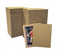 Lot de 200 feuilles de carton ondulé de qualité supérieure, 8,9 x 11,4 cm, inserts de séparation à plat pour cartes de sport, cartes à échanger, protections d'expédition, envoi (lot de 3,5 x 4,5 à 200
