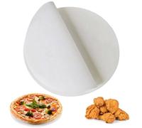 Lot de 200 feuilles de cuisson rondes anti-adhésives Diamètre 30 cm Papier sulfurisé Airfryer Résistant à la chaleur Pour poêles, pâtisserie, barbecue, pizza