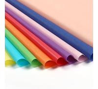 Lot de 200 feuilles de papier de soie coloré, 10 couleurs, 50 x 70 cm, papier transparent pour bricolage et emballage