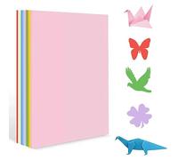 Lot de 200 feuilles de papier origami A4 10 couleurs, papier coloré A4, 70 g/m², papier pliable A4, papier double face, 297 mm x 210 mm, papier de copie pour loisirs créatifs, loisirs créatifs,