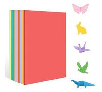 Lot de 200 feuilles de papier origami A4 20 couleurs, papier coloré A4, 70 g/m², papier pliable A4, papier double face, 297 mm x 210 mm, papier de copie pour loisirs créatifs, loisirs créatifs,