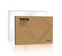 Lot de 200 feuilles de papier thermique pour imprimante thermique, 21,6 x 27,9 cm, compatible avec PeriPage A40, M08F, MT810 et autres imprimantes portables