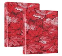 Lot de 200 feuilles d'érable rouge du Canada de 2,5 cm et demi pouces avec pochettes pour fournitures de bureau