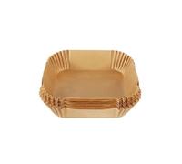 Lot de 200 feuilles papier sulfurisé jetables for friteuse à air, carrées et rondes, résistantes l'huile, tapis cuisson antiadhésif, accessoires for Pour Air Fryer(20cm,Square)