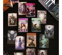 Lot de 200 feuilles pour scrapbooking - Accessoires de fée florale et livre d'autocollants gothiques vintage pour décorer des albums, bullet journal et carnets de notes DIY (Magic Sticker Book)