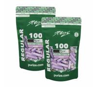 Lot de 200 filtres à charbon actif PURIZE - Taille normale - 9 mm (8,3 mm) (lilas)
