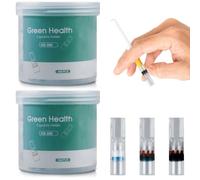 Lot de 200 filtres à cigarette avec triple filtration microporeuse multiple, filtre avancé qui élimine le goudron et les produits chimiques, vert