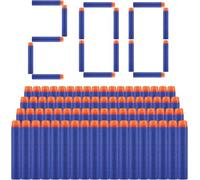 Lot de 200 fléchettes en mousse de 7,2 cm pour Nerf N-Strike Elite série pistolets blasters de jouet, armes et projectiles accessoires, bleu