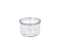 Lot de 200 gobelets réutilisables + couvercles ronds 190 ml Ø 8 cm · 5,4 cm transparent « Cella »