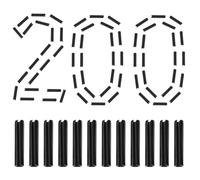 Lot de 200 goupilles de fixation pour utomatique en fer renforcé de 1,6 cm - Vis de fixation pour télécommande de véhicule e voiture à distance pour SUV, camion, remorque, atelier