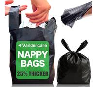 Lot de 200 grands sacs jetables pour couches pour adultes | Sacs à couches extra résistants | Sacs hygiéniques jetables sans odeur