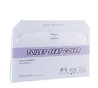 Lot de 200 housses de siège de toilette jetables, 42,5 x 36 cm, imperméables et jetables, pour adulte, couverture complète et portable dans les chambres publiques