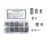 Lot de 200 kits de réparation de filetage hélicoïdal en acier inoxydable pour tailles M3 à M8, inserts de bobine en spirale faciles à installer sans couper pour les rails automatiques et la