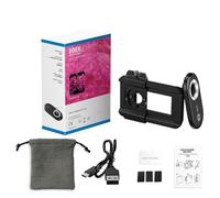 Lot de 200 lentilles de microscope pour téléphone portable avec lumière LED CPL filtre et clip multifonction pour microscope numérique de poche