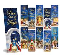Lot de 200 marque-pages avec écriture chrétienne pour femme, motif religion de la Nativité pour étudiants, croyances religieuses, marque-pages de Noël pour la lecture, les femmes, les amateurs de