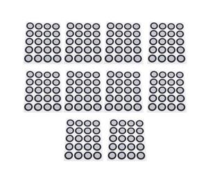 Lot de 200 marqueurs de numérisation 3D avec diamètre intérieur de 12 mm et diamètre extérieur de 19 mm pour la métrologie et l'ingénierie inverse, suivi précis du point de