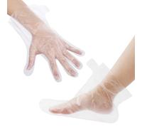 Lot de 200 masques de bain de paraffine pour les mains et les pieds - Sac en plastique jetable - Plus grand et plus épais - Pour bain de cire de parafine