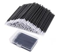 Lot de 200 micro-brosses à cils, jetables, pour extensions de cils, micro-applicateur, applicateur, outils pour maquillage, oral et propreté (avec boîte de rangement)
