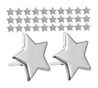 Lot de 200 mini attaches parisiennes en métal en forme d'étoile à deux broches pour bricolage, scrapbooking, décorations durables pour sacs et accessoires