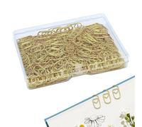 Lot de 200 mini marque-pages en métal en forme de cœur - Pinces à papier en forme de cœur - Pour bureau, école, maison, bureau, résidence universitaire