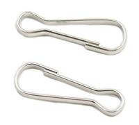 Lot de 200 mousquetons à ressort en métal de 25 mm pour sac à main ou porte-clé