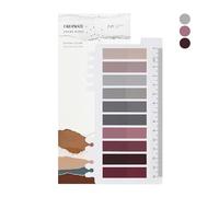 Lot de 200 onglets de notes autocollantes, style gris, marqueurs de page, autocollants pastel avec règle pour marquage de page, marque-page (B-200 pièces Sunset Glow)