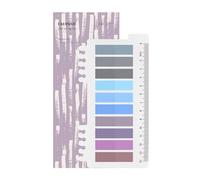 Lot de 200 onglets de notes autocollantes, style gris, marqueurs de page, autocollants pastel, avec règle pour marquage de page, marque-page (G-Moonlit)
