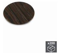 Lot de 200 pastilles adhésives EMUCA D. 13 mm finition wengué - 4026483 Effet wengué G