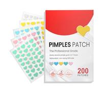 Lot de 200 patchs d'acné à boutons, Patch Boutons Acne, Patch Acne Pimple Anti-Acné Imperméable Autocollants Hydrocolloïde avec de l'huile d'arbre à thé pour tous les types de peau, Cœur