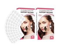 Lot de 200 patchs invisibles pour support de lobe d'oreille - Autocollants étanches pour lobe d'oreille et stabilisateurs | Adhésif transparent pour boucles d'oreilles , lobes étirés ou