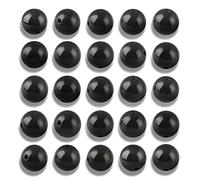 Lot de 200 perles d'agate noire naturelle lisse de 4 mm pour la fabrication de bijoux avec cordon élastique en cristal