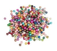 Lot De 200 PERLES NACREES Multicolore ACRYLIQUE Diamètre 6 mm - Livraison Gratuite - Creation Bijoux