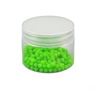 Lot de 200 perles phosphorescentes en silicone pour pêche en mer, bandes fluorescentes, hameçons pour lignes Sabiki, appâts souples et durs, vert, 4 mm, 5,5 mm, 6 mm, 8 mm de diamètre