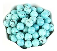 Lot de 200 perles rondes en turquoise naturelle de 4 mm pour la fabrication de bijoux, colliers et bracelets