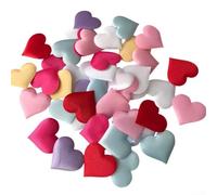 Lot de 200 pétales de cœur artificiels 3D pour décoration de mariage Couleurs vives