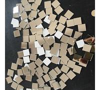 Lot de 200 petits carreaux de mosaïque en verre miroir véritable, 1 x 1 cm, 1x1cm