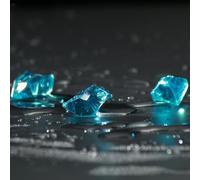 Lot de 200 pierres précieuses en acrylique pour décoration de plantes, parfaites pour vases, aquariums et accessoires de fête de mariage (bleu)