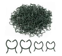 Lot de 200 pinces à plantes - Pinces de jardin durables pour fixation de vigne et support de tige - Réglable en 2 tailles - pour soutenir les plantes, les fleurs et les légumes dans les jardins et les