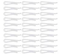 Lot de 200 pinces crocodiles en plastique avec dents transparentes pour cravates, chaussettes, pantalons et chemises