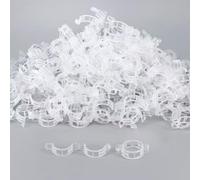 Lot de 200 pinces de greffe de raisin, plantes de jardin, légumes, vigne pour raisin, tomates et autres vignes, clip robuste et serré pour une fixation efficace et sûre des plantes (blanc)