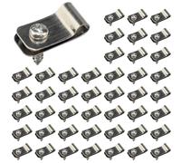 Lot de 200 pinces for clôture métallique, en aluminium, for fils soudés calibre 12 à 16 sur bois, métal ou vinyle Pour clôture