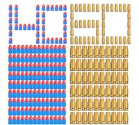 Lot de 200 pistolets en mousse pour jouets - Munitions de signalisation - Accessoires d'armes jouets pour enfants
