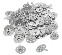 Lot de 200 plaques de support pour carrelage, rondelles avec vis, kit de réparation de bouclier thermique, rondelles faciles à fixer, rondelles métalliques, panneau isolant (3,5 x 30 mm)