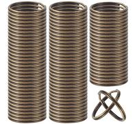 Lot de 200 porte-clés fendus en vrac pour porte-clés et travaux manuels (bronze)