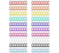 Lot de 200 porte-clés inscriptibles, avec 10 couleurs, porte-clés pour écrire, organiseur réutilisable pour la maison, le bureau, l'hôtel, marquage des clés