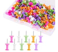 Lot de 200 punaises multicolores pour tableau d'affichage DIY Bulletin Board liège cartes murales