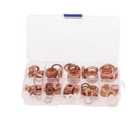 Lot de 200 rondelles de vidange en cuivre pour voiture - 200 pièces - 30 pièces - 200 pièces - Convient pour le rangement - Emballage dans une boîte facile à transporter - Bonne conductivité