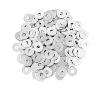 Lot de 200 rondelles M5, rondelles plates M5 x 15 mm, rondelles de réparation plates, grandes rondelles métalliques, rondelles chromées rondes, en acier inoxydable, pour vis et boulons