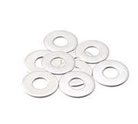 Lot de 200 rondelles plates en acier inoxydable - Assortiment de petites rondelles de sécurité en métal - Rondelles d'écartement - Rondelles d'écartement - Pour robinet, vis de voiture, écrous